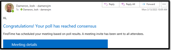 Meeting consensus