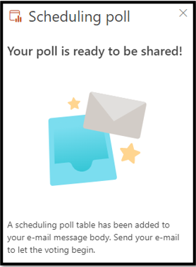 Poll ready message