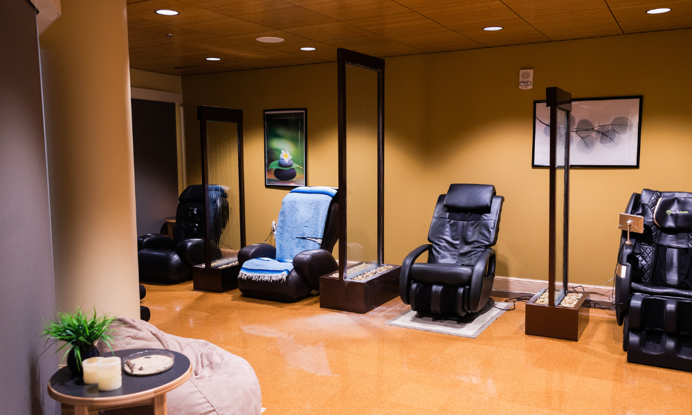 JMU Counseling Center Oasis Relaxation Space Massage Chair Photo