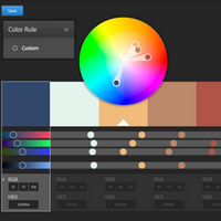 Image of a color wheel via Adobe Color