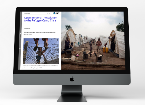 ESRI StoryMap on Refugees