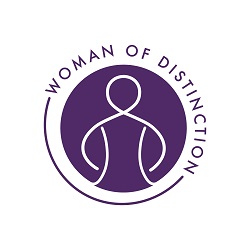 logo for the Woman of Distinction award