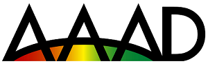 AAAD logo with rainbow