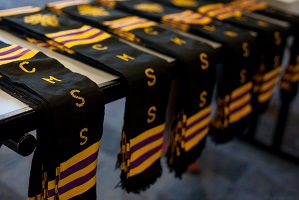 photo fo CMSS stoles on table