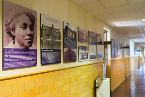 photo of display in shool hallway