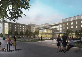 artist rendering of Jennings Hall