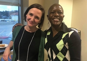 photo of Mollie Godfrey and Besi Muhonja