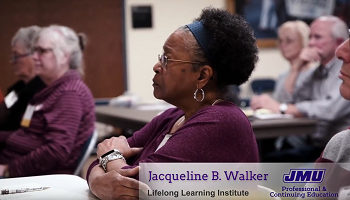 photo of Jackie Walker participating in LLI class