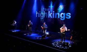 Photo of The High Kings performing on stage
