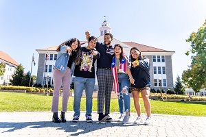 LSA members on the quad