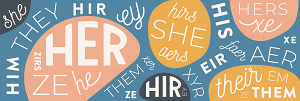 graphic with pronouns