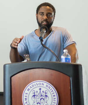 Reginald Dwayne Betts reading at JMU in 2015