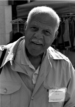 Samuel W. Allen at 1994 Furious Flower Poetry Conference (photo by C. B. Claiborne)