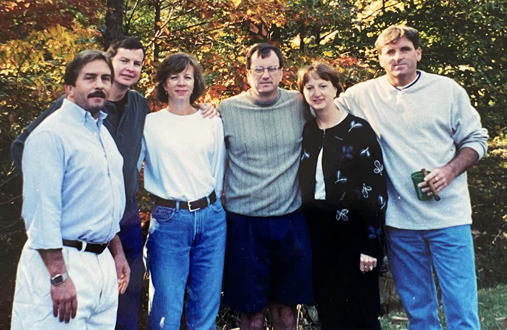  Jon Travis (‘80), Tom MacLeod (‘80), Wanda MacLeod (‘81), Steve Crouch, Nora Crouch, and Bobby Morrissey