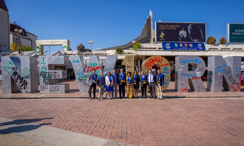 Group photo in Kosovo