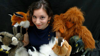 Diana Black and puppets