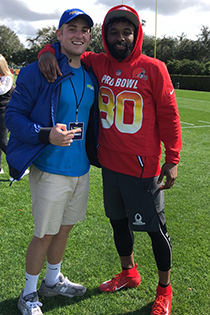 Pro Bowl Trip - 2019 - Owen Helton with Jarvis Landry