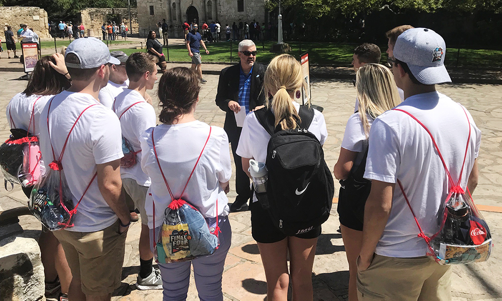 NCAA Trip - 2018 - Listening to alumnus J.W. Cannon