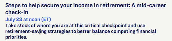 Steps to Secure Your Income in Retirement: A Mid-Career Check-In