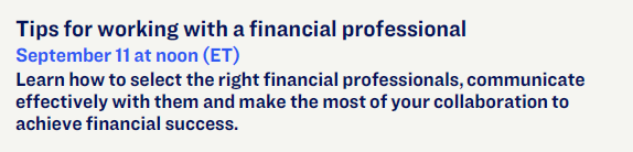 Tips for Working with a Financial Professional