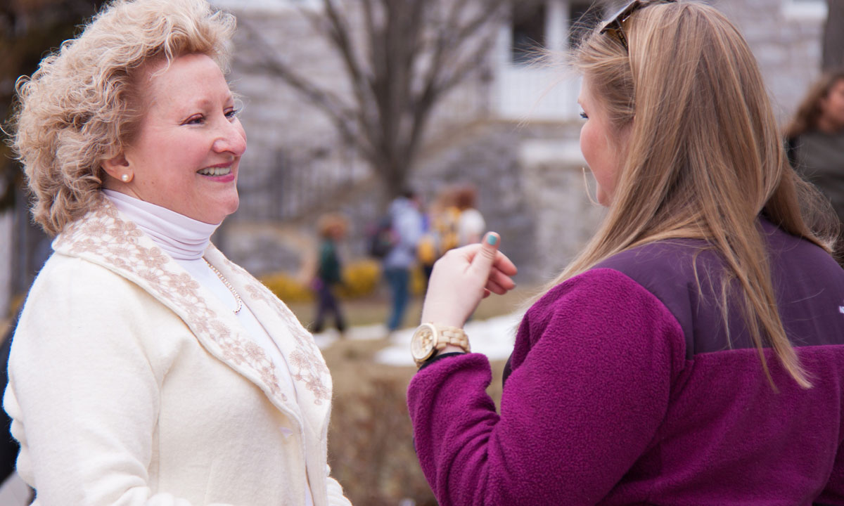 Mrs. Alger hosted the First Lady's Ice Cream Social to kick off Inauguration Week. 