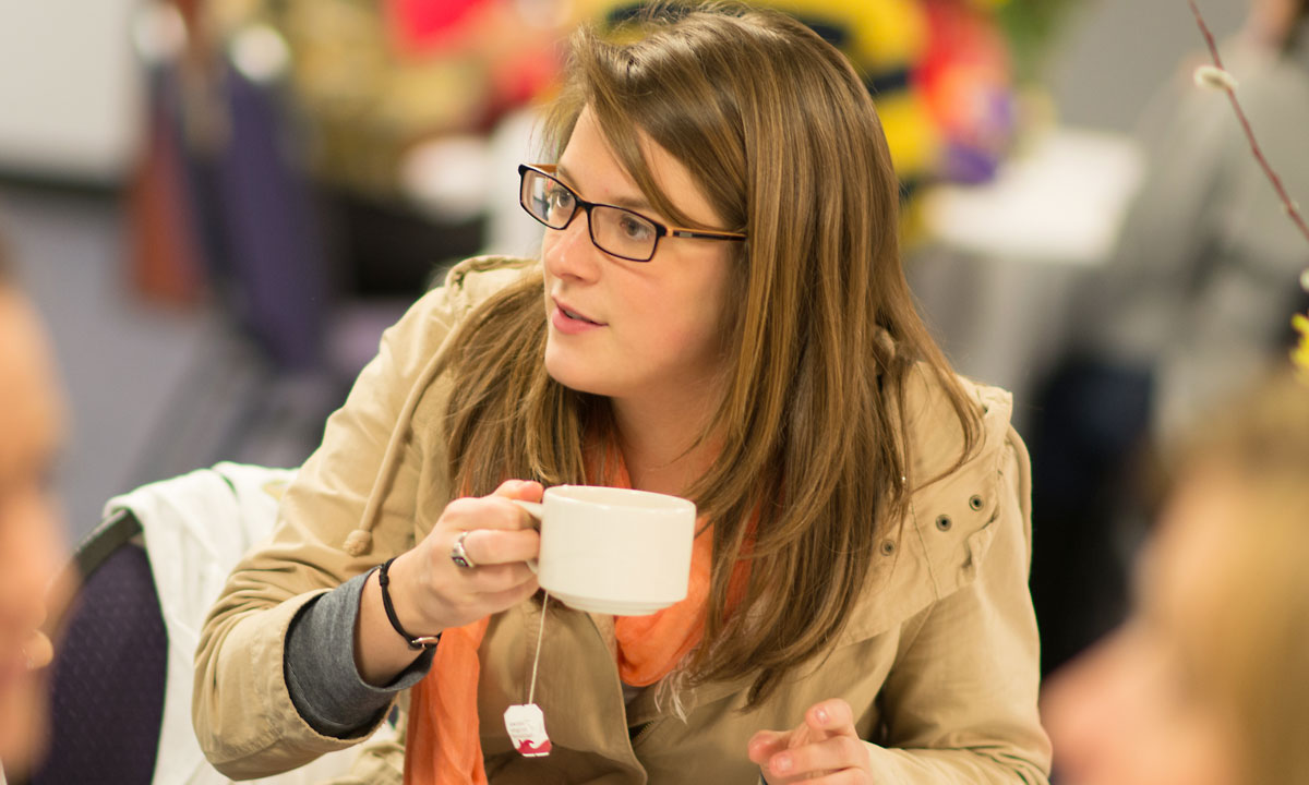 Over 300 students stopped by Transitions to participate in Colonial Tea Time. 