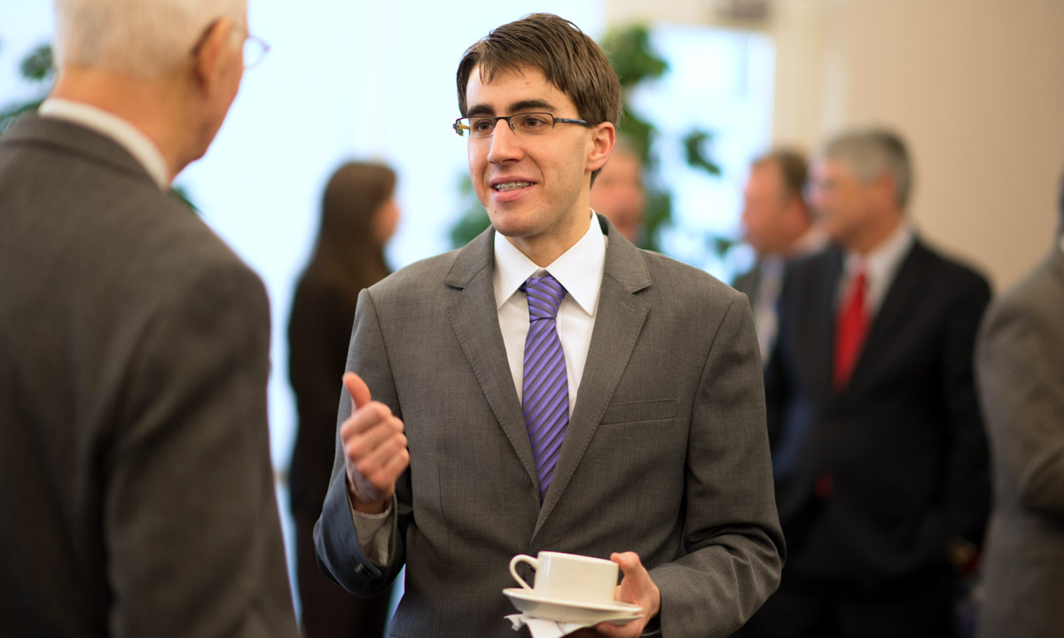 Truman Horwitz, president of Student Greater Madison, was recognized for his work in organizing The Big Event, a day of JMU student community service scheduled for Saturday, April  13.