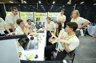 JMU team at Collegiate Wind Compeition