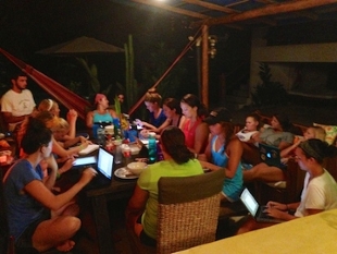 Education students in Costa Rica