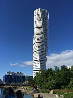 The Turning Torso in Malmo, Sweden