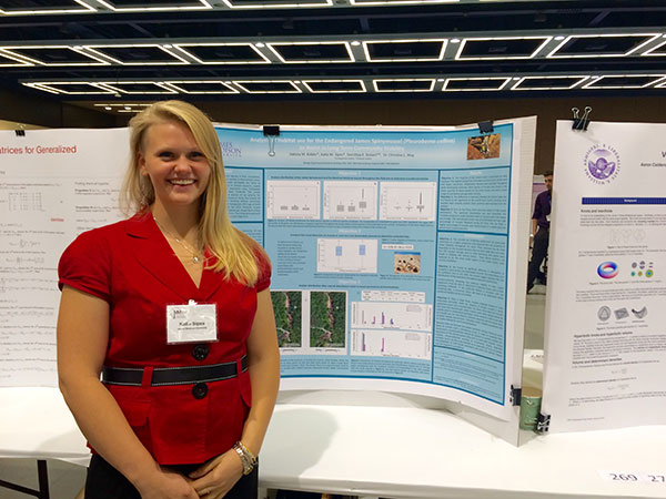 Katie Sipes at the Joint Mathematics Meeting