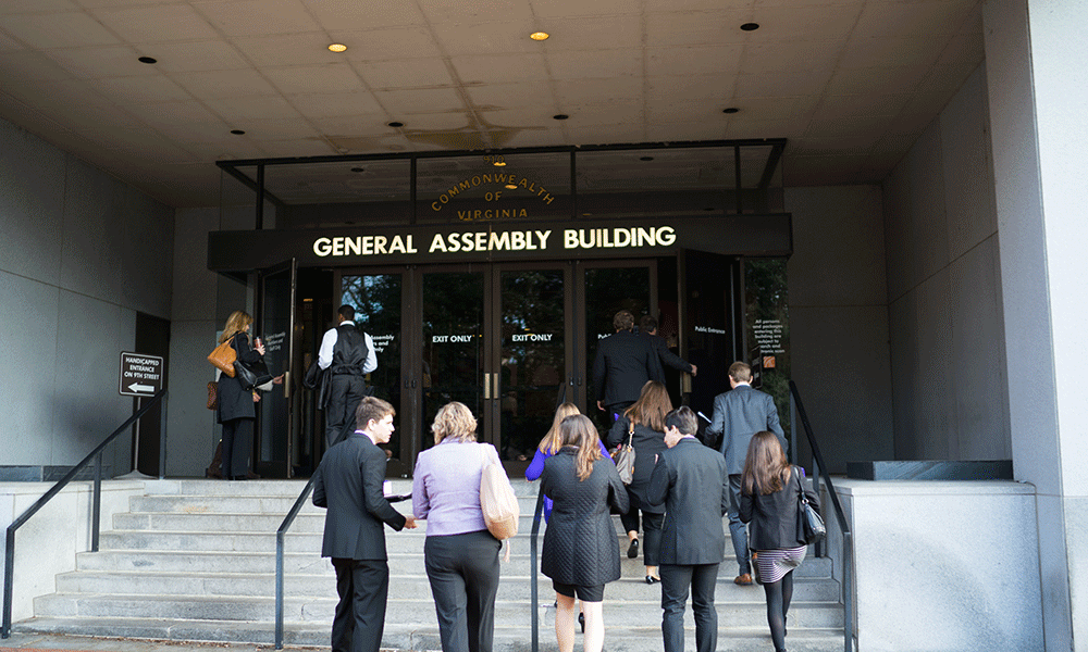 Photo from JMU SGA lobbying trip February 2016