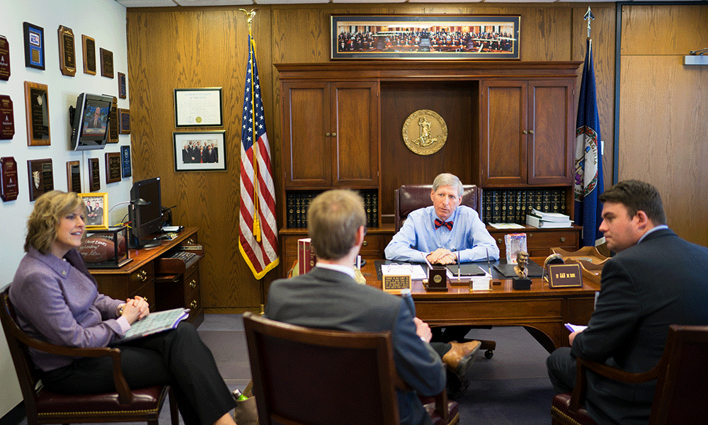 Photo from JMU SGA lobbying trip February 2016