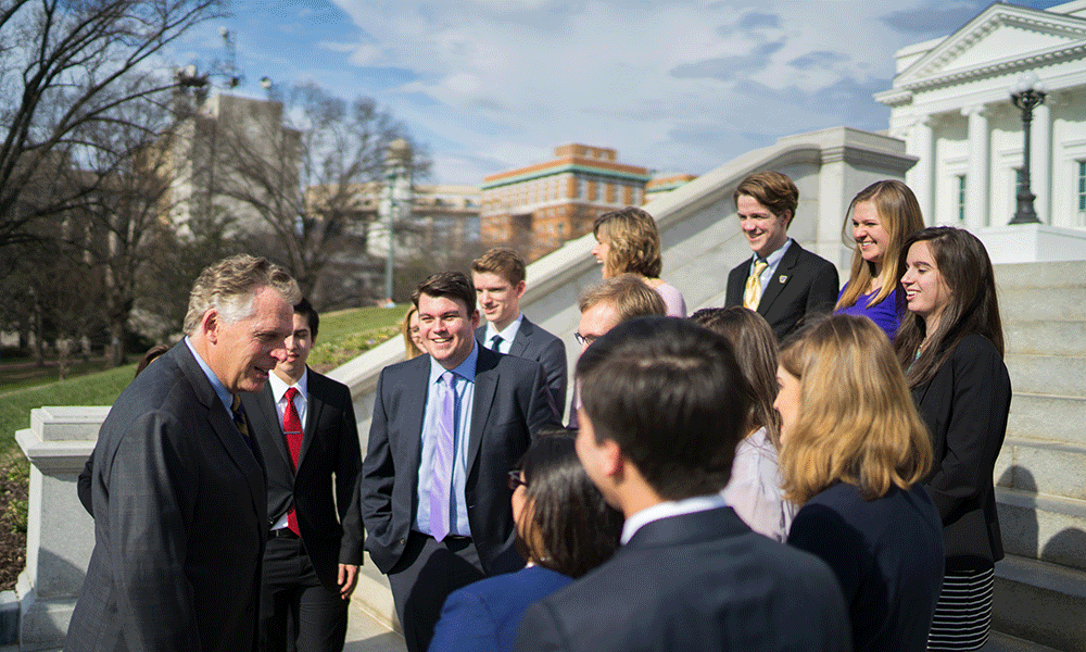 Photo from JMU SGA lobbying trip February 2016