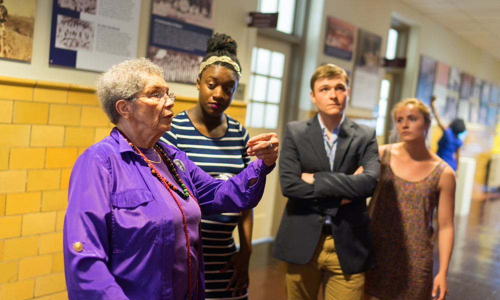 Lucy Simms exhibit - Allen and JMU students