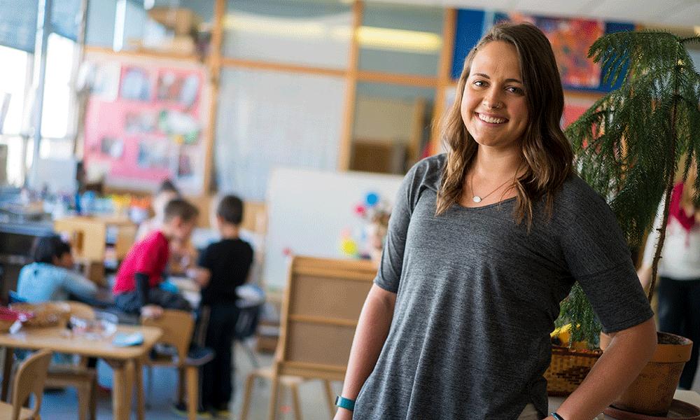 Photo of JMU student and Gus Bus volunteer Samantha Harris