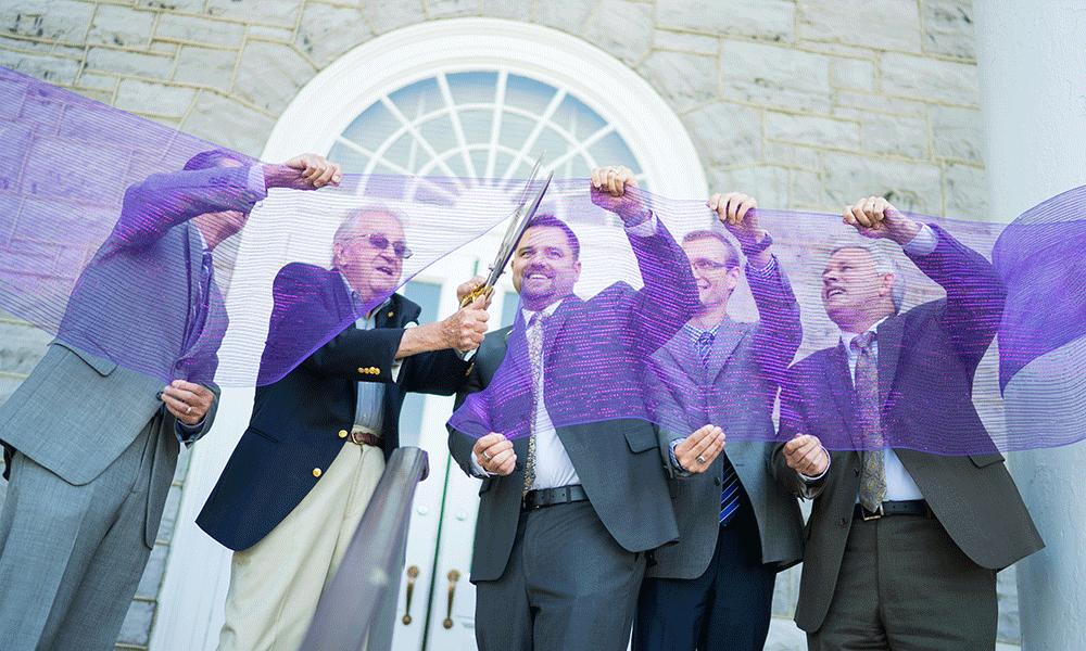 JMU officials cut ribbon to reopen Carrier Library door