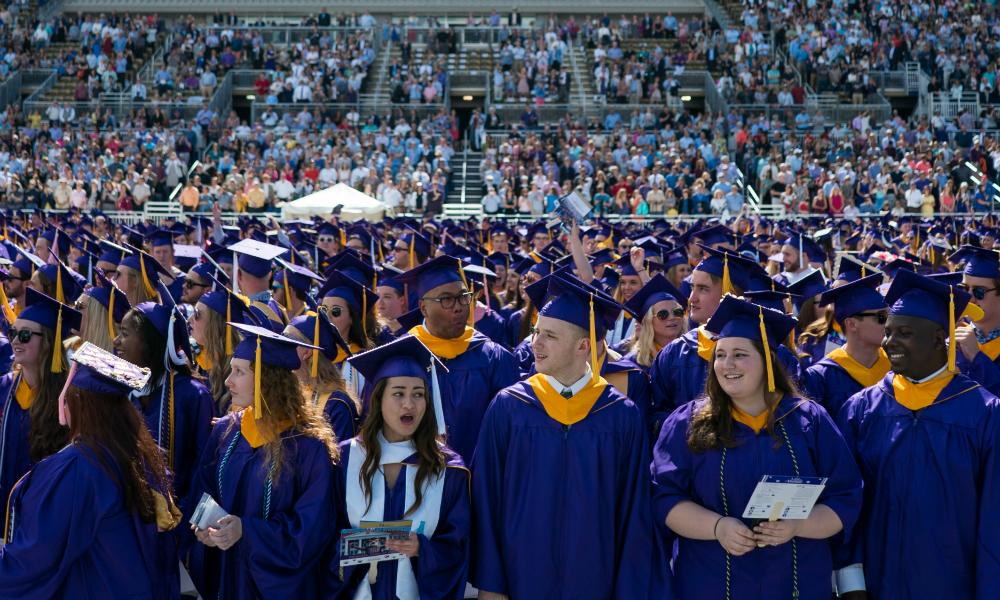 commencement students