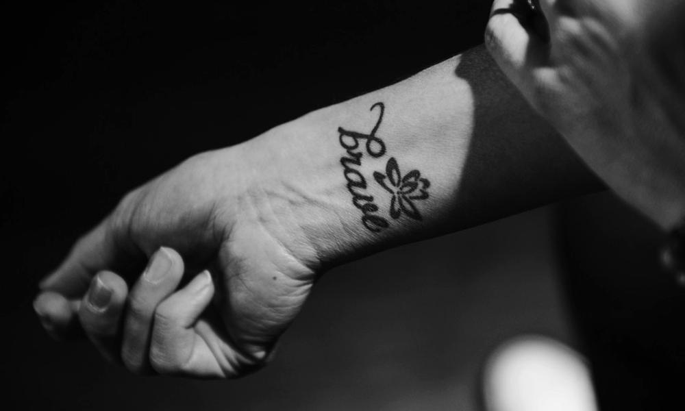 Image of Jennifer Marshall's 'brave' tatoo