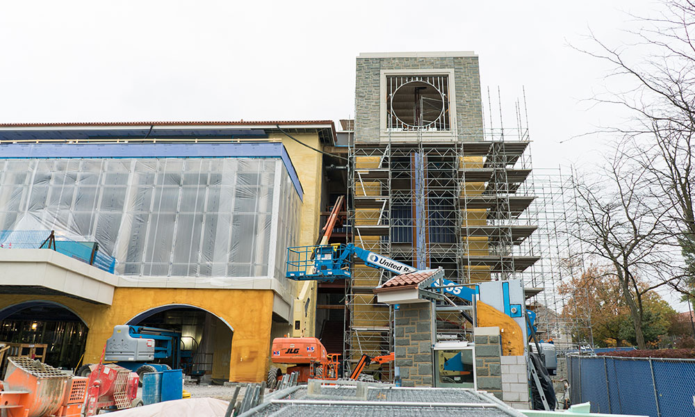 2017 dining hall construction