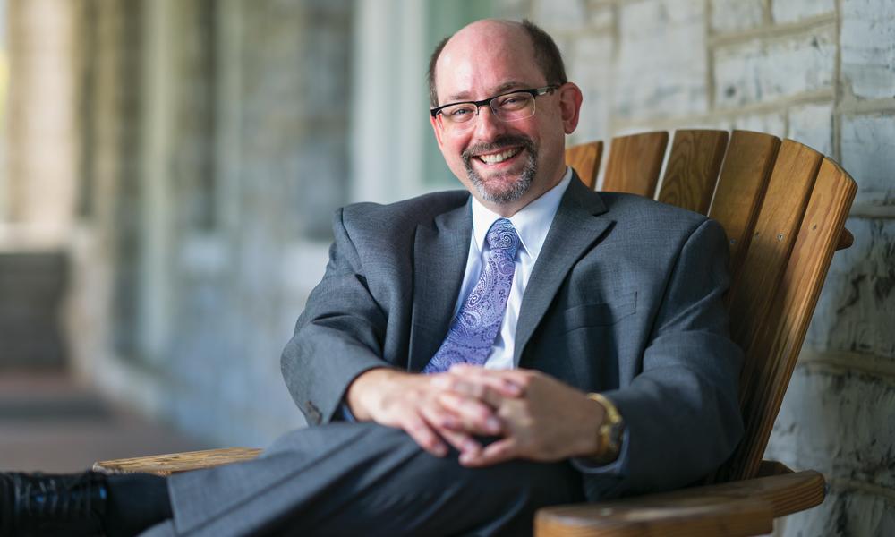 Portrait of JMU Honors College Dean Bradley Newcomer 