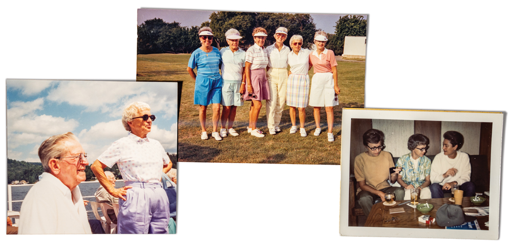 Frances Weir with friends