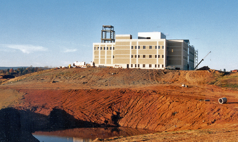 construction of ISAT building 30 years ago