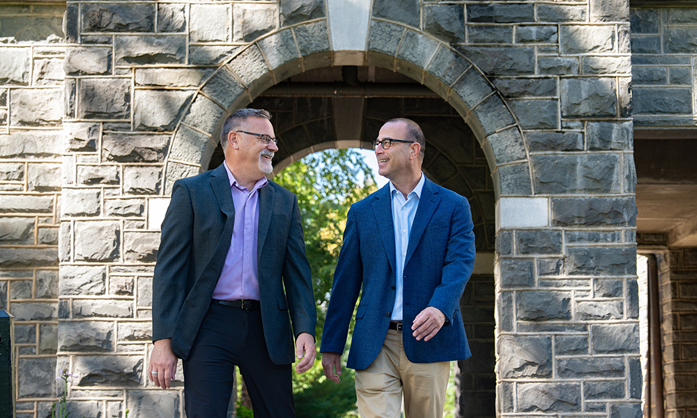 Alan Leffers and Michael Longo visit JMU.