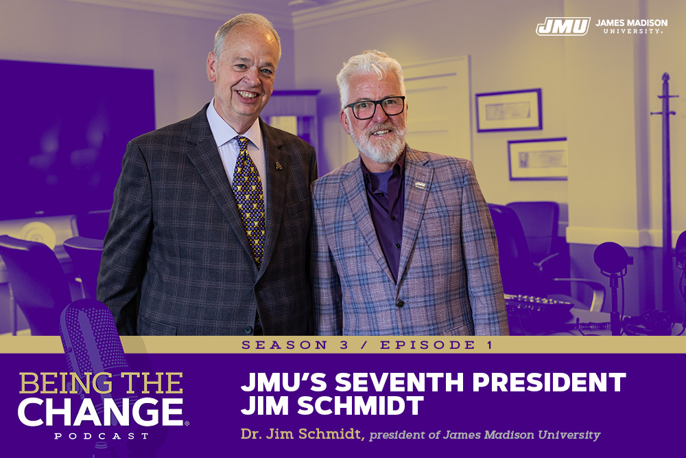 promotional image for BTC podcast S3 E1 with President Jim