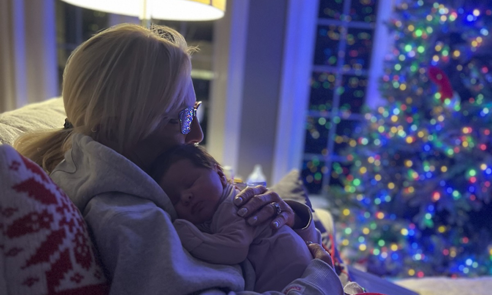 Joely holding Madison