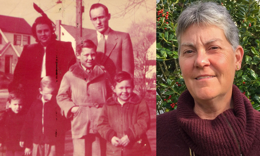 Jim Kurtz's family and Holly Stadtler's (’83) portrait