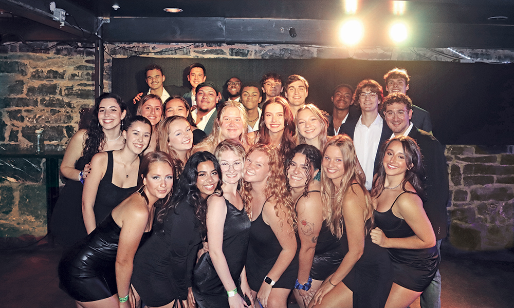 The BluesTones and fellow a cappella group Exit 245 at The Golden Pony in 2022