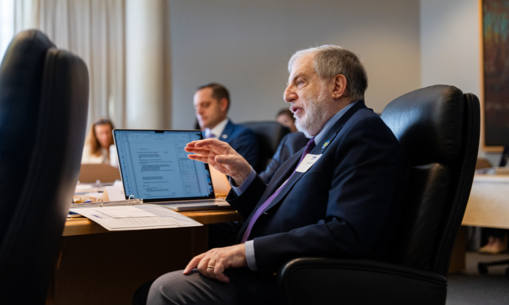 Rice weighs in during a Madison Trust pitch at the boardroom