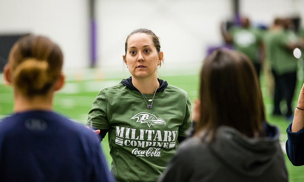 Kim Ferguson (’05) at the Under Armour Performance Center